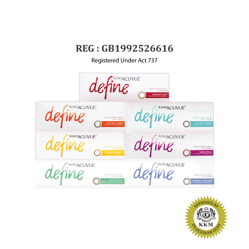 1-DAY ACUVUE define Daily Color Contact Lenses (30 pcs)