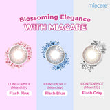 miacare CONFiDENCE Flash Colour Silicone Hydrogel Monthly Contact Lenses (2 pcs)