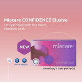 miacare CONFiDENCE Elusive Colour Silicone Hydrogel Monthly Contact Lenses (2 pcs)