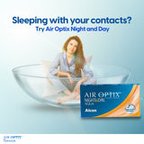 Alcon AIR OPTIX NIGHT & DAY AQUA Monthly Contact Lenses (3 pcs) + FREE Lens Case