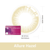 miacare CONFiDENCE Allure Colour Silicone Hydrogel Monthly Contact Lenses (2 pcs)