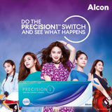 Alcon PRECISION 1 ONE-DAY Contact Lenses (30 pcs) + [FREE 5 pcs]