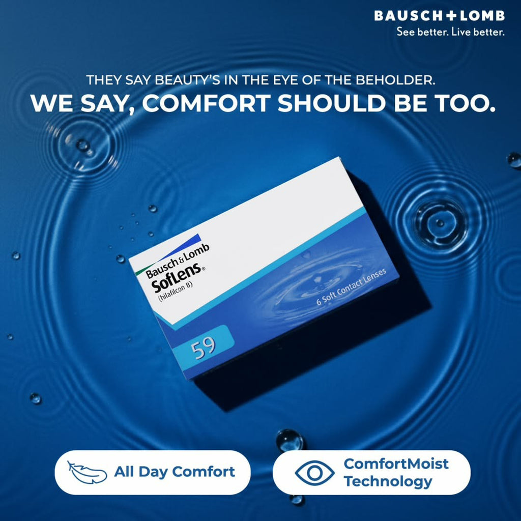 Soflens 59 (6 pcs) + FREE Lens Case