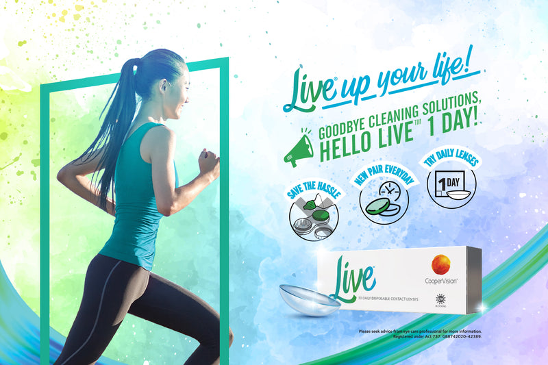 CooperVision Live Silicone Hydrogel Daily Contact Lenses (30 pcs) + [FREE 5pcs]