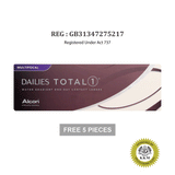 Alcon DAILIES TOTAL 1 MULTIFOCAL Contact Lenses (30 pcs) + [FREE 5 pcs]