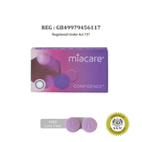 miacare CONFiDENCE Elusive Colour Silicone Hydrogel Monthly Contact Lenses (2 pcs) + FREE Lens Case