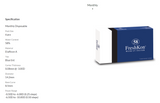 FreshKon 58 Clear Monthly Clear Contact Lenses (6 pcs) + FREE Lens Case