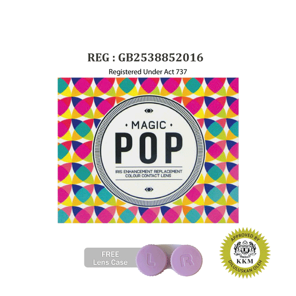 Apple Vision IGEL MAGIC POP Monthly Contact Lenses (2 pcs) + FREE Lens ...