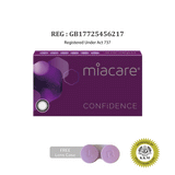 miacare CONFiDENCE Colour Silicone Hydrogel Monthly Contact Lenses (2 pcs) + FREE Lens Case