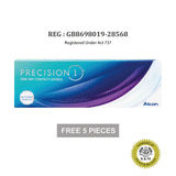 Alcon PRECISION 1 ONE-DAY Contact Lenses (30 pcs) + [FREE 5 pcs]
