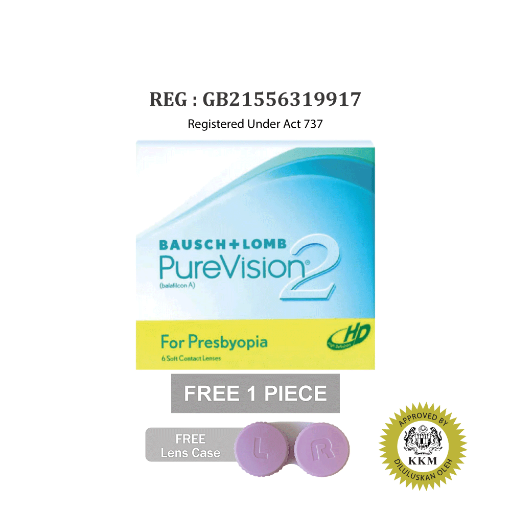 Purevision Optometry BAUSCH + LOMB Pure Vision 2 For Presbyopia Multifocal Contact Lenses ...