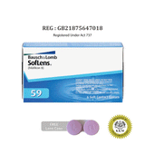 Soflens 59 (6 pcs) + FREE Lens Case