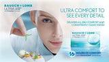 BAUSCH + LOMB ULTRA Monthly Silicone Hydrogel Contact Lenses (3 pcs) + FREE Lens Case
