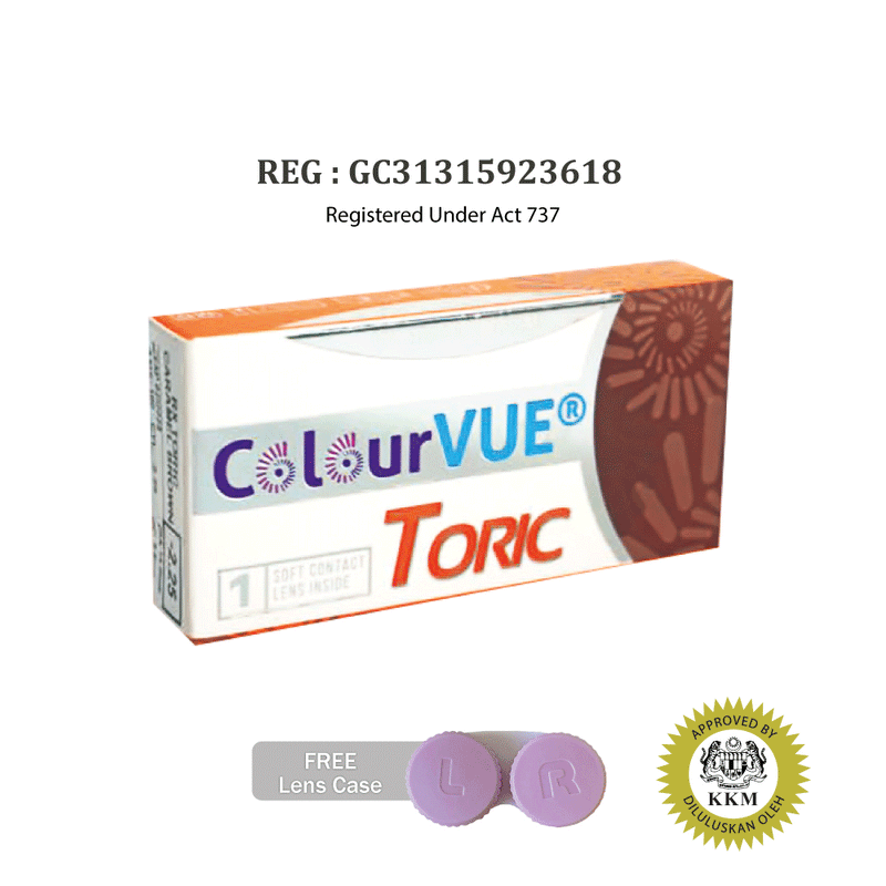ColourVUE Toric Astigmatism 3 Months Contact Lenses [Pre Order][RX Order] + FREE Lens Case
